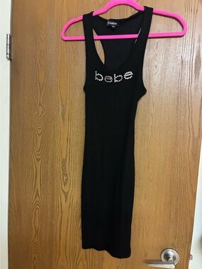 Bebe 💎Logo Racer Back Dress S